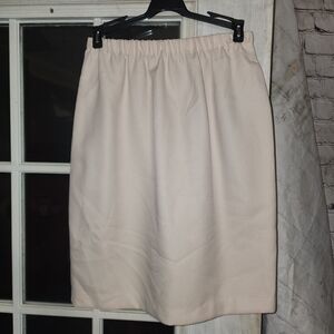 Chic Cream Pencil Skirt for Women